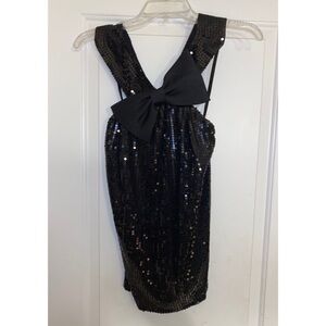 Jovani Sequin Tank Black